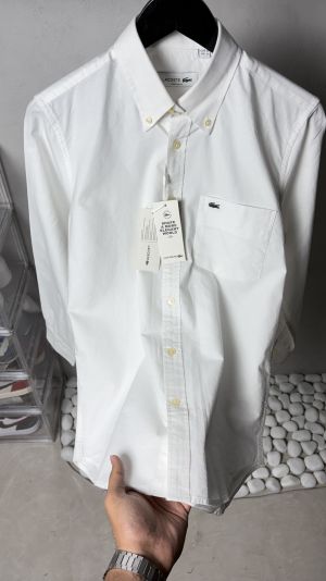 Lacost_e Premium White Oxford Shirt 1137
