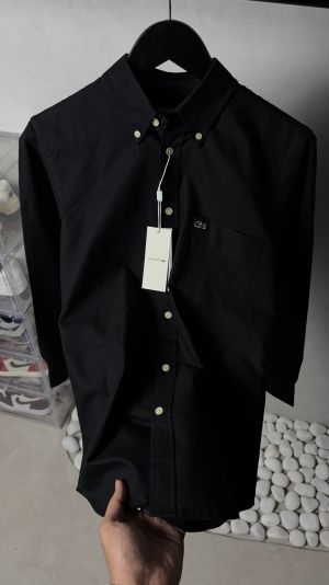 Lacost_e Premium Black Oxford Shirt 1136