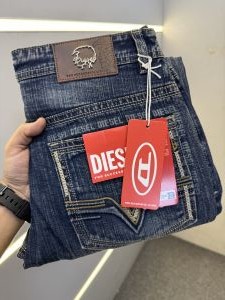 DIESE-L PREMIUM BLUE DENIM JEANS STRAIGHT FIT DENIM LENGHT 41