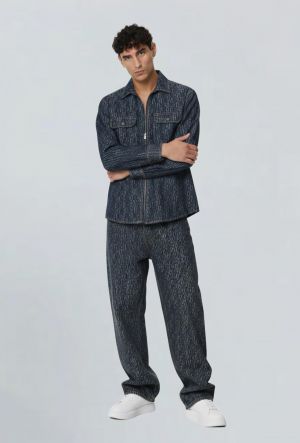 Amir i Green Premium Imported Fabric All Over Monogram Printed Design Tracksuit 3408