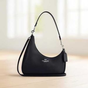Coac_h Twisted Teri Signature Shoulder Bag With Box And Dust Bag (CB102-Black)