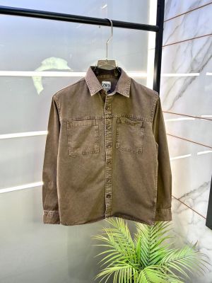 Zar a Beige Super Premium Denim Shirt F3470-BE