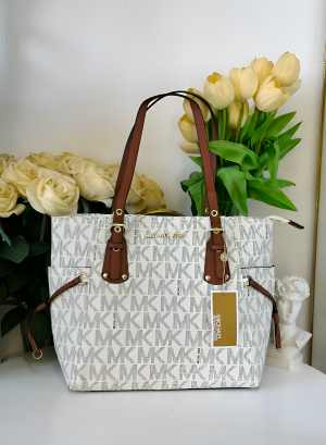 Michael_Kors Voyager Tote Bag With Dust Bag (Beige-4616)