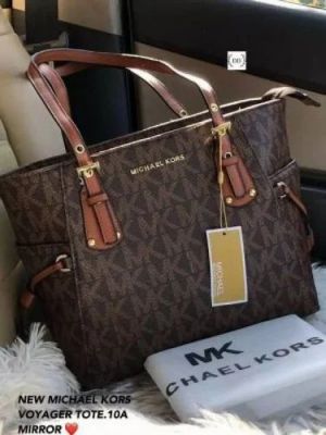 Michael_Kors Voyager Tote Bag With Dust Bag (Brown-4616)