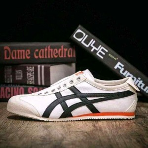 Onitsuka Tiger Mexico 66 Slip On White Black Orange 1004