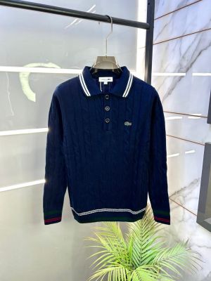 Lacost e Imported Embroidery Logo Super Premium Navy Sweatshirts F3419-NY