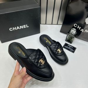 Chanel_Lambskin_Quilted_CC_Turnlock_Mules_Black_With_OG_Box_Carry_Bag_21-4_Black