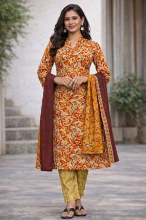 ASHDA FASHION Mustard 3 Piece Set