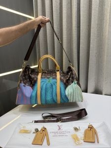 LOUIS VUITTO.N MONOGRAM PUMPKIN PRINT PREMIUM DUFFLE BAG CLASSIC UNISEX