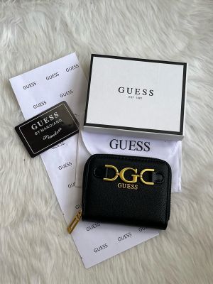 Guess 001 Black Mini Wallet With Original Box Dust Cover Card Premium Packaging