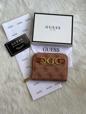 Guess 001 Light Apricot Mini Wallet With Original Box Dust Cover Card Premium Packaging