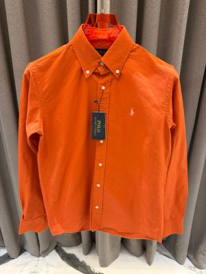 Ralph_Lauren Chest Logo Full Sleeves Shirt Orange
