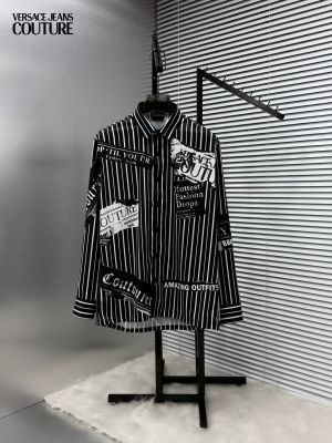 Versace Couture Black Imported Printed Exclusive Designer Shirt (1919)