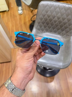 Rayban 04 solid blue black with og box