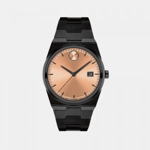 Movado Bold Conqeust Black Rose Gold Japan
