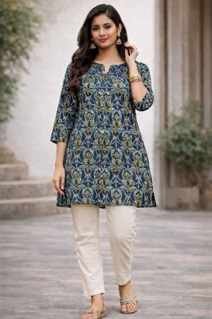 ASHDA FASHION Mix Blue Tunip