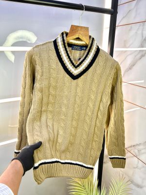Ralph_Lauren Camel Imported knitted Super Premium Pullovers F2261-CA