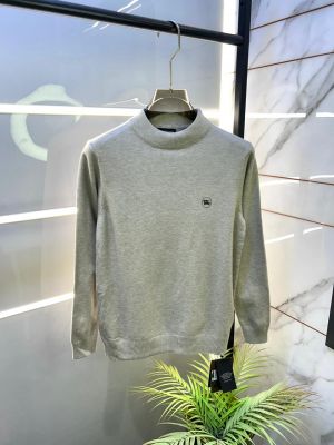 Burberr y Beige Imported High Neck Premium Pullovers F3307-BE