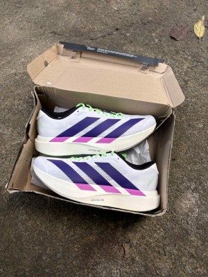 AdidaSs AdiZero Evo SL White Purple Lime Burst