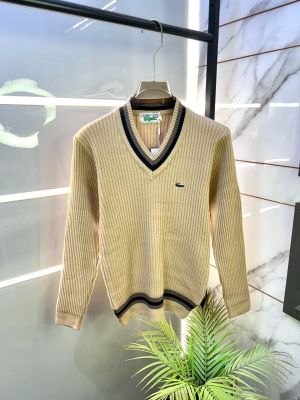 Lacost e Beach Imported knitted V Neck Super Premium Pullovers F3360-BE