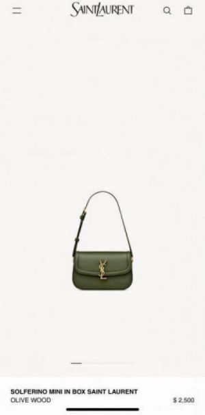 YSL SAINT LAURENT  SOLFERINO  IN BOX 564