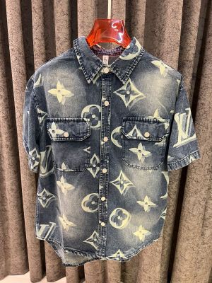 Louis Vuitto-n IMPORTED STORE ARTICLE DENIM SHIRT 