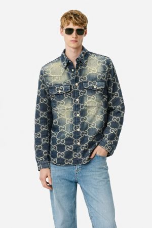 GUCC_I IMPORTED STORE ARTICLE DENIM SHIRT