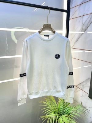 Balmai n Paris Imported White Super Premium Sweatshirts F3455-WH