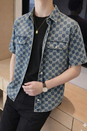 GUCC_I IMPORTED STORE ARTICLE DENIM SHIRT