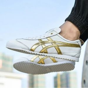 Onitsuk_a Tiger Mexico 66 - WhiteGold  Mens First Copy Luxury Sneakers (D-1885)