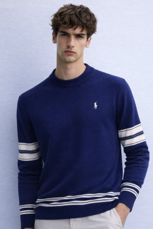 RALPH LAUUREN IMPORTED TRENDING SWEATER  NAVY BLUE