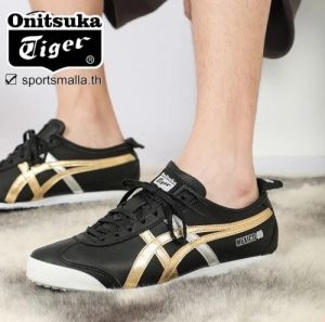 Onitsuk_a Tiger Mexico 66 - BlackGoldSilver  Mens Metallic First Copy (D-1878)