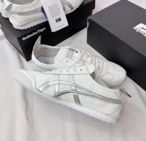 Onitsuk_a Tiger Mexico 66 - WhiteSilver  Mens Chrome First Copy Sneakers (D-1877)