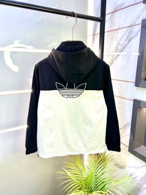 Adida s White Imported Back Print Super Premium Wind Shetter Jacket F3377-WH