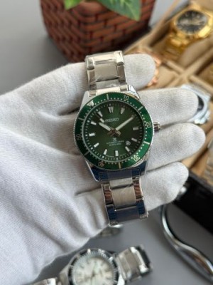 Seiko Prospex Silver Green