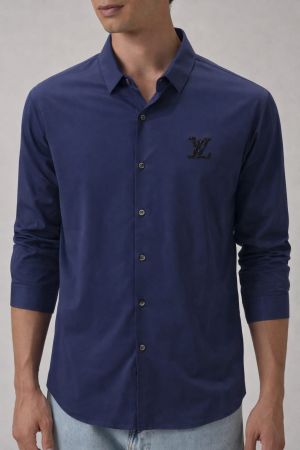 Louis Vuitto-n IMPORTED STORE ARTICLE FULL SLEEVES SHIRT