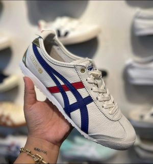 Onitsuk_a Tiger Mexico 66 BirchBlueRed  Mens First Copy Vintage Sneakers (D-1872)