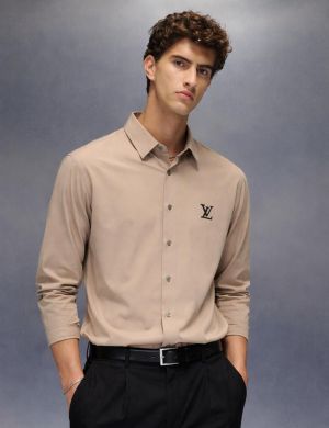 Louis Vuitto-n IMPORTED STORE ARTICLE FULL SLEEVES SHIRT