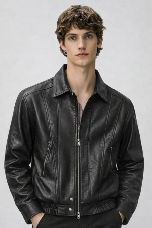 STORE ARTICLE IMPORTED JACKET LEATHER BLACK