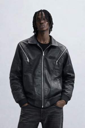 GOOD STORE ARTICLE IMPORTED JACKET LEATHER BLACK