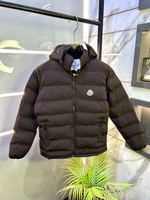Moncle r Logo Imported Dark Brown Super Premium Puffer Jacket F3367-DBR
