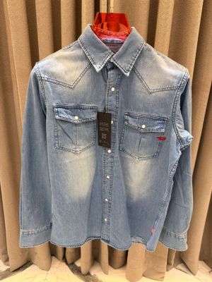 Diese_l Denim Shirts Light Blue