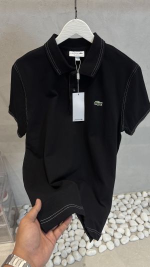 Lacos_te Classic Black Polo T-Shirt 1028