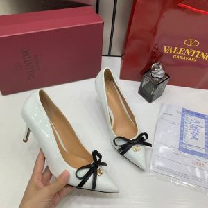Valentino_Pump_Heel_Elegant_Womens_White_Patent_Leather_With_Black_Knot_With_OG_Box_&_Carry_Bag_933-V9_White