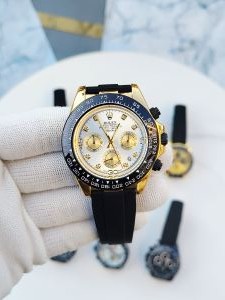 ROLEX_DAYTONA_GOLD_BLACK_WHITE_DIAL_AT342