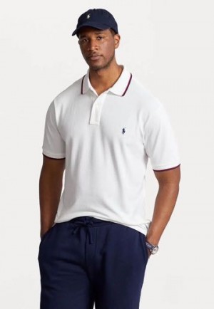 Ralph Lauren White Embroidery Logo Premium Polo T Shirt