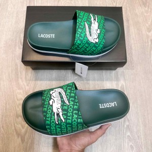 Lacost.e Soft Cusion Premium Green White Flip Flop