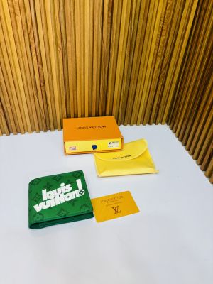 135 LV LOUIS VUITTO_N GREEN PREMIUM QUALITY WALLET