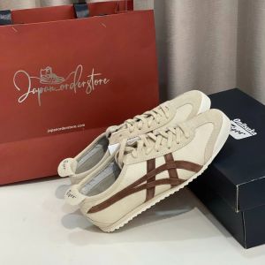 Onitsuk_a Tiger Mexico 66 CreamCoffee  Mens 7A Premium First Copy (D-1853)