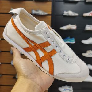 Onitsuk_a Tiger Mexico 66 Slip-On - Cream-Orange  Mens 7A Premium First Copy (D-1849)